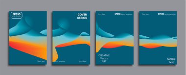 Yaratıcı renkli kapak. Kapak tasarımı.