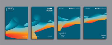 Yaratıcı renkli kapak. Kapak tasarımı.