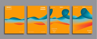 Yaratıcı renkli kapak. Kapak tasarımı.