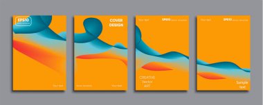 Yaratıcı renkli kapak. Kapak tasarımı.