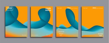 Yaratıcı renkli kapak. Kapak tasarımı.