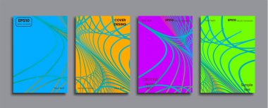 Yaratıcı renkli kapak. Kapak tasarımı.