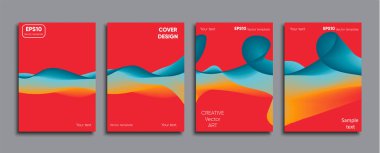 Yaratıcı renkli kapak. Kapak tasarımı.