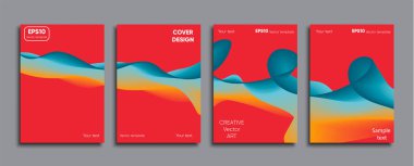 Yaratıcı renkli kapak. Kapak tasarımı.