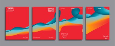 Yaratıcı renkli kapak. Kapak tasarımı.