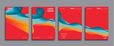 Yaratıcı renkli kapak. Kapak tasarımı.