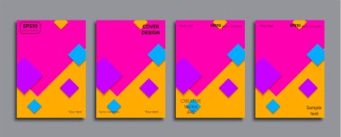 Yaratıcı renkli kapak. Kapak tasarımı.