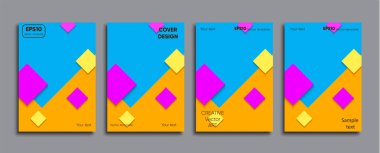 Yaratıcı renkli kapak. Kapak tasarımı.