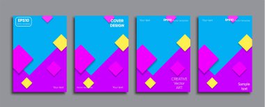 Yaratıcı renkli kapak. Kapak tasarımı.