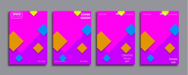 Yaratıcı renkli kapak. Kapak tasarımı.