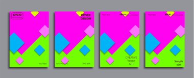 Yaratıcı renkli kapak. Kapak tasarımı.