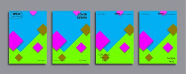 Yaratıcı renkli kapak. Kapak tasarımı.