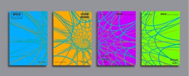 Yaratıcı renkli kapak. Kapak tasarımı.