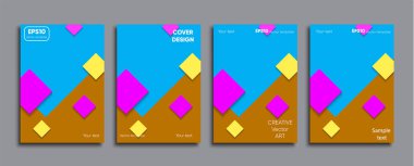 Yaratıcı renkli kapak. Kapak tasarımı.