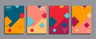 Yaratıcı renkli kapak. Kapak tasarımı.