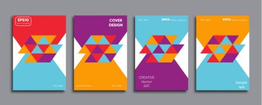 Yaratıcı renkli kapak. Kapak tasarımı.