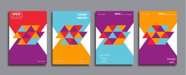 Yaratıcı renkli kapak. Kapak tasarımı.