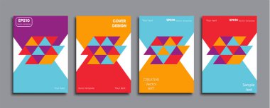 Yaratıcı renkli kapak. Kapak tasarımı.