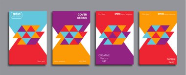 Yaratıcı renkli kapak. Kapak tasarımı.