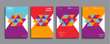 Yaratıcı renkli kapak. Kapak tasarımı.