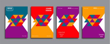 Yaratıcı renkli kapak. Kapak tasarımı.