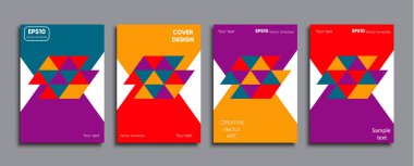 Yaratıcı renkli kapak. Kapak tasarımı.