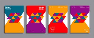 Yaratıcı renkli kapak. Kapak tasarımı.