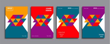 Yaratıcı renkli kapak. Kapak tasarımı.