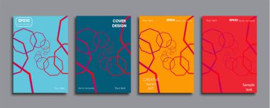 Yaratıcı renkli kapak. Kapak tasarımı.