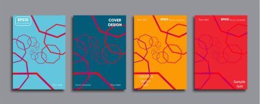 Yaratıcı renkli kapak. Kapak tasarımı.