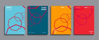 Yaratıcı renkli kapak. Kapak tasarımı.