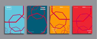 Yaratıcı renkli kapak. Kapak tasarımı.