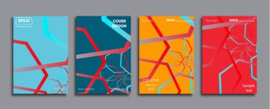 Yaratıcı renkli kapak. Kapak tasarımı.