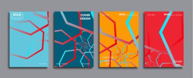 Yaratıcı renkli kapak. Kapak tasarımı.