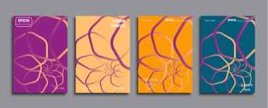 Yaratıcı renkli kapak. Kapak tasarımı.