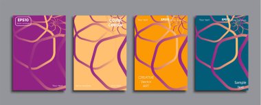 Yaratıcı renkli kapak. Kapak tasarımı.