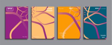 Yaratıcı renkli kapak. Kapak tasarımı.