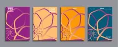 Yaratıcı renkli kapak. Kapak tasarımı.