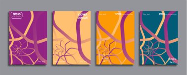 Yaratıcı renkli kapak. Kapak tasarımı.