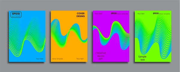 Kreativer Farbiger Einband Cover Design — Stockvektor