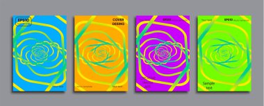 Yaratıcı renkli kapak. Kapak tasarımı.