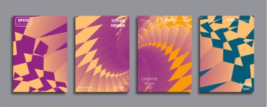 Yaratıcı renkli kapak. Kapak tasarımı.