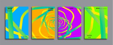 Yaratıcı renkli kapak. Kapak tasarımı.