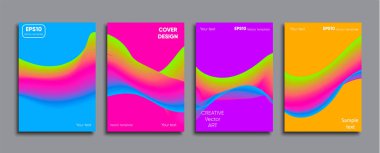 Yaratıcı renkli kapak. Kapak tasarımı.