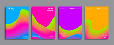 Yaratıcı renkli kapak. Kapak tasarımı.