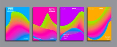 Yaratıcı renkli kapak. Kapak tasarımı.