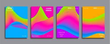 Yaratıcı renkli kapak. Kapak tasarımı.