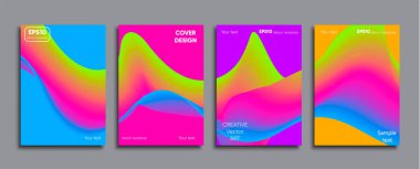 Yaratıcı renkli kapak. Kapak tasarımı.