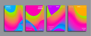 Yaratıcı renkli kapak. Kapak tasarımı.