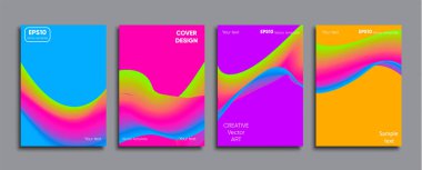 Yaratıcı renkli kapak. Kapak tasarımı.